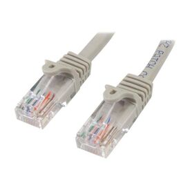 StarTech.com 0.5m Gray Cat5e Cat 5 Snagless 45PAT50CMGR