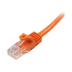 StarTech.com 0.5m Orange Cat5e Cat 5 Snagless 45PAT50CMOR