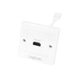 LogiLink Flush mount outlet HDMI white AH0014