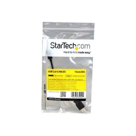 StarTech.com Short Micro-USB cable 15cm USBAUB15CMBK
