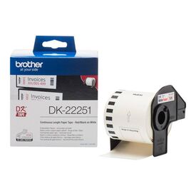 Brother DK-22251 Blackred on white Roll (6.2 cm x DK22251