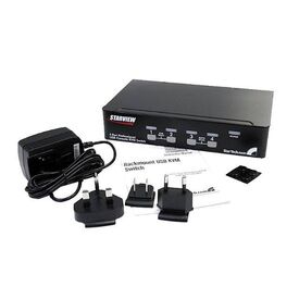 StarTech.com 4 Port 1U Rackmount USB KVM SV431DUSBU