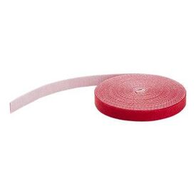 StarTech 15.24m Hook and Loop Roll Red Cable Management