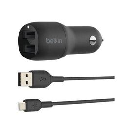 Belkin BOOST CHARGE Dual Charger Car power CCB001BTBK