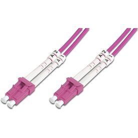 DIGITUS Patch cable LC multi-mode (M) to LC 7m aqua