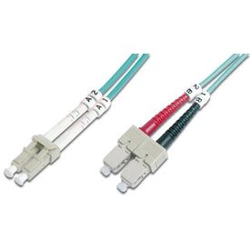DIGITUS Patch cable LC multi-mode (M) to SC 10m aqua  DK-2532-103