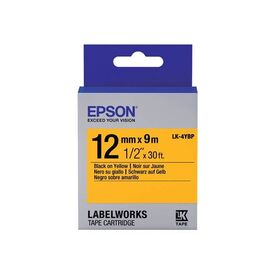 Epson LK-4YBP Black on yellow Roll (1.2 cm x 9 C53S654008