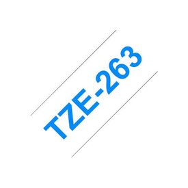 Brother TZe-263 Blue on white Roll (3.6 cm x 8 m) TZE263