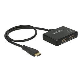 DeLock HDMI Splitter Videoaudio splitter 2 x HDMI 87700
