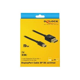 DeLOCK DP - MDP cable 2m 8K black 84928