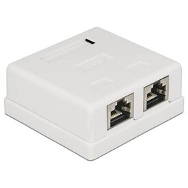 DeLOCK Modular Wall Surface mount RJ-45 white 86269