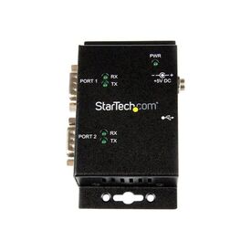 StarTech.com USB to Serial Adapter 2 Port Wall ICUSB2322I