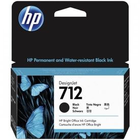 HP 712 38 ml black original DesignJet ink 3ED70A