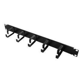 LogiLink Cable management bar black, RAL 9005 1U OR101B