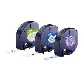 DYMO LetraTAG Starter Pack White, silver, yellow Roll S0721800