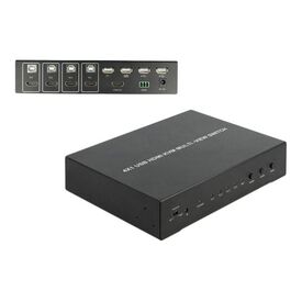 DeLock 4 in 1 Multiview KVM audio USB switch 4 x KVM 11488