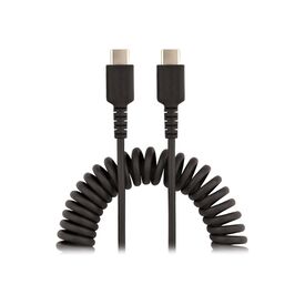 StarTech.com 50cm USB C Charging Cable, Coiled R2CCC50C-USB-CABLE