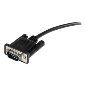 StarTech.com 1m Black Straight Through DB9 RS232 MXT1001MBK