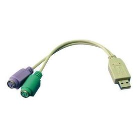 LogiLink Keyboard mouse adapter PS2 (F) to USB AU0004A