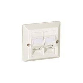 equip Universal Surface Frame Flush mount wallplate pure 761301
