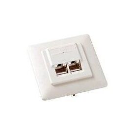 equip Flush mount outlet CAT 5e RJ45 X 2 RAL 1013, 125722