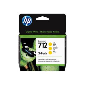 HP 712 3pack 29 ml yellow original DesignJet ink 3ED79A