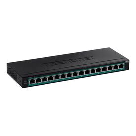 TRENDnet TPE TG160H Switch 16 x 101001000 (PoE+) TPETG160H