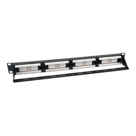 equip Pro Patch panel CAT 6 RJ45 X 24 black 1U 135426