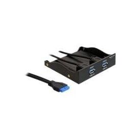 DeLOCK USB 3.0 Front Panel 2Port Storage bay ports panel 61896