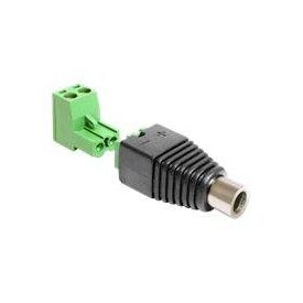 DeLOCK Power adapter 2 pin terminal block (F) to DC jack 65486