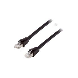 equip / Patch cable / Cat 8.1 S/FTP Patch Cable, LSOH, Black, 0.5m