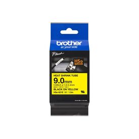 Brother HSe621E Black on yellow Roll HSE621E