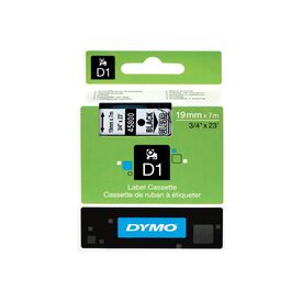 DYMO D1 Selfadhesive black on transparent Roll (1.9cm S0720820