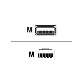Zebra Data cable USB (M) to RJ45 (10 pin) (M) 2 CBA-U46-S07ZAR