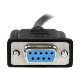 StarTech.com 2m Black DB9 RS232 Serial Null Modem SCNM9FF2MBK