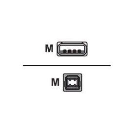 Equip USB cable USB (M) to USB Type B (M) USB 2.0 5 m 128862