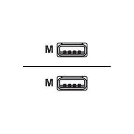 Equip USB cable USB (M) to USB (M) USB 2.0 3 m 128871