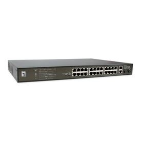 LevelOne 28-Port Fast Ethernet PoE Switch FGP-2831