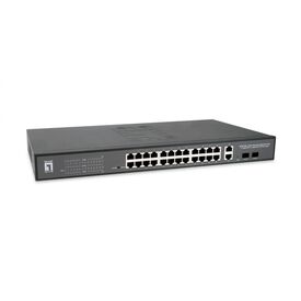 LevelOne 28-Port Web Smart Gigabit PoE Switch GEP-2841