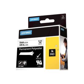 DYMO Polyester black on white Roll (0.9 cm x 5.5 m) 1 18482
