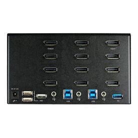 StarTech.com 2 Port Quad Monitor KVM switch SV231QDPU34K
