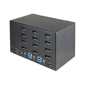 StarTech.com 2 Port Quad Monitor KVM switch SV231QDPU34K