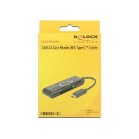 DeLOCK USB 2.0 Card Reader USB TypeC male 5 Slots Card 91739