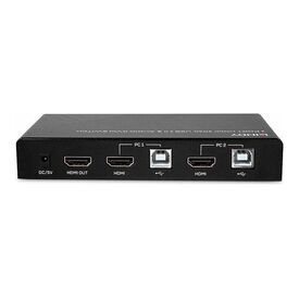 Lindy KVM audio USB switch HDMI 4K60 32809
