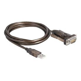Delock USB serial cable USB (M) to DB9 (M) 1.5 m 62646