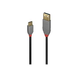 Lindy Anthra Line USB cable USBC (M) to USB Type A (M) 36887