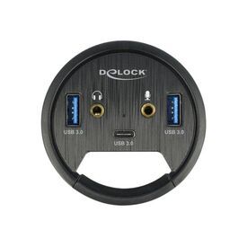 DeLock InDesk Hub Hub 2 x USB 3.2 Gen 1 + 2 x audio + 1 62794