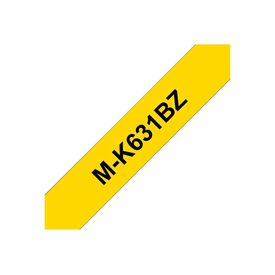 Brother MK631BZ Black on yellow Roll (0.9 cm x 8 m) 1 MK631BZ