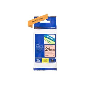 Brother TZeB51 Standard adhesive black on fluorescent TZEB51