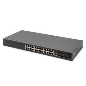 Digitus 24 Port 101001000 + 4SFP+ UPLINK Switch, 19, DN80223